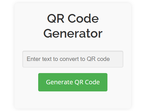 QR code generator